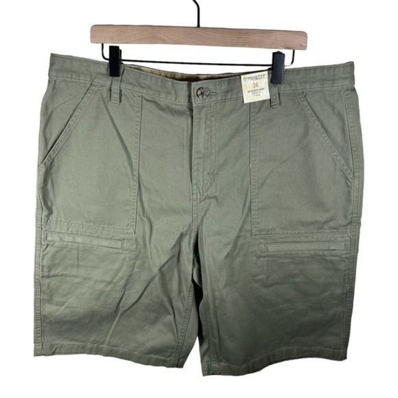 Mens Outdoor Life Messenger Short Classsic‎ Fit Size 38 Olive Green New - Picture 1 of 9